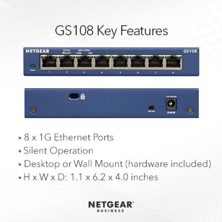 NETGEAR GS108GE SWITCH