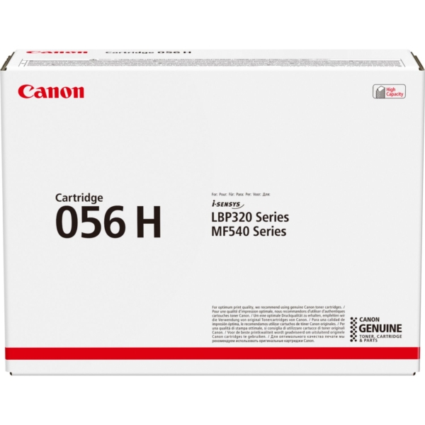 Cartouche toner Canon 056H, noir